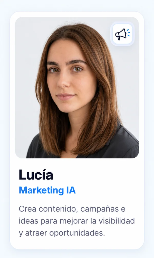 Lucía — Marketing IA: crea contenido, campañas e ideas para mejorar la visibilidad.